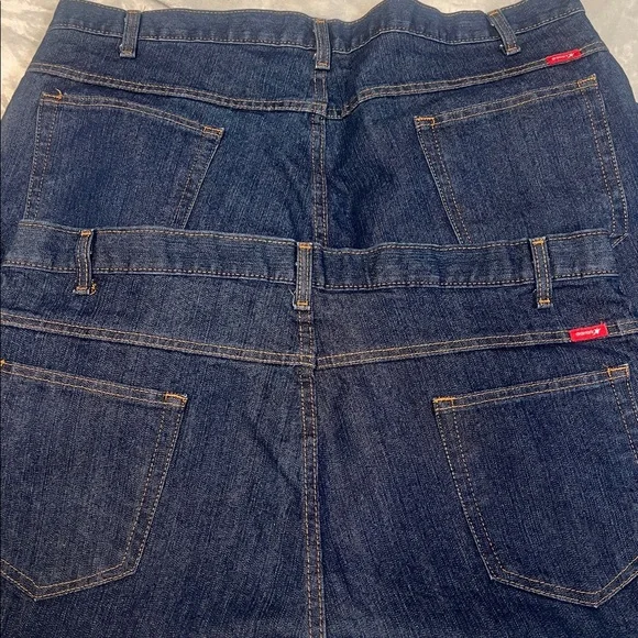 Lot of 2 Aramark Blue Denim Jeans Men’s 40Wx30L - Picture 2 of 10